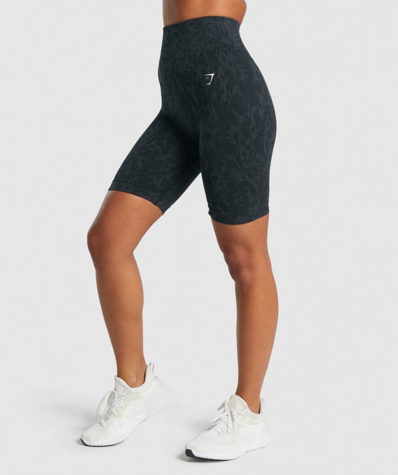 Women's Gymshark Adapt Animal Seamless Cycling Shorts Black | CA A05N16